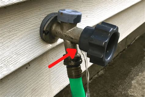 outside faucet leaking from top|How To Fix A Leaking Outdoor Faucet 